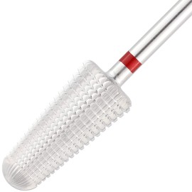 PANA 1-Way Volcano Carbide Bit 3/32 Shank Size - (Silver, Fine Grit) - Fast remove Acrylic or Hard Gel Nail Drill Bit for Manicure Pedicure Salon Professional or Beginner