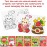 DGjianfei Coloring Book Party Favor - 24PCS Strawberry Mini Coloring Book Bulk Kid Party Favor DIY Art Drawing Book Strawberry Fruits Birthday Painting Kit Book in Bulk for Kids as A Summer Class Gift