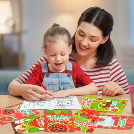 DGjianfei Coloring Book Party Favor - 24PCS Strawberry Mini Coloring Book Bulk Kid Party Favor DIY Art Drawing Book Strawberry Fruits Birthday Painting Kit Book in Bulk for Kids as A Summer Class Gift