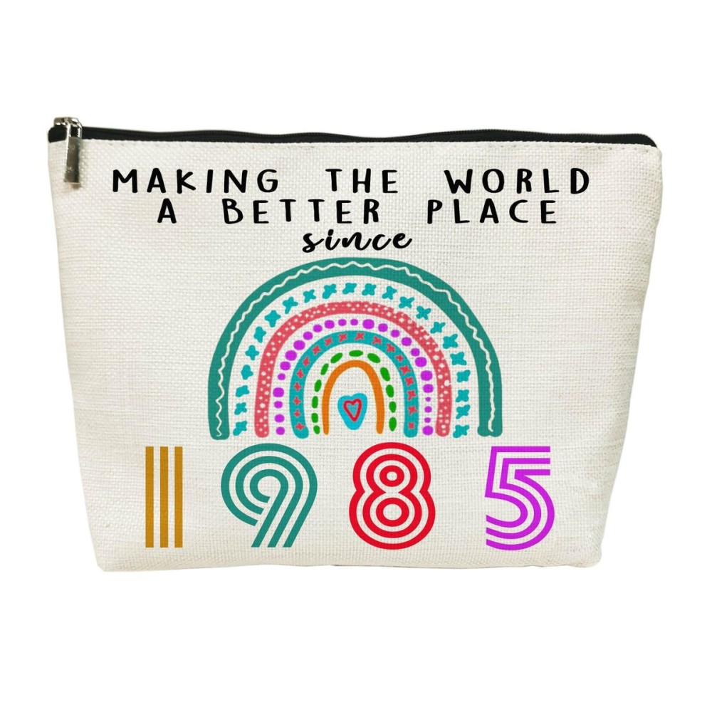 SIUNY 40th Birthday Gifts for Women, 40 Year Old Birthday Gifts Cosmetic Bags, Funny 40th Anniversary Decorations for Her Makeup Bag, Best 1985 Anniversary 40 Year Old Gift Ideas for Wife, Mom SIUNY 40th Birthday Gifts for Women, 40 Year Old Birthday Gifts Cosmetic Bags, Funny 40th Anniversary Decorations for Her Makeup Bag, Best 1985 Anniversary 40 Year Old Gift Ideas for Wife, Mom