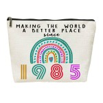 SIUNY 40th Birthday Gifts for Women, 40 Year Old Birthday Gifts Cosmetic Bags, Funny 40th Anniversary Decorations for Her Makeup Bag, Best 1985 Anniversary 40 Year Old Gift Ideas for Wife, Mom