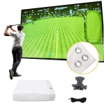 amazgolf Golf Simulator Impact Screen118 * 78 98 * 98 118 * 118 118 * 138 for Golf Training, Indoor Golf Simulators, Washable Golf Impact Screen for Golf Practice (118 * 78inch)