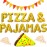 LaVenty Pizza & Pajamas Balloons Slumber Party Decoration Girls Night Decoration Pizza Balloons Birthday Decoration
