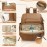 Omanmoli Diaper Bag Backpack Large Baby Diaper Bag Leather with 17 Diaper Bag Organizing Pouches,Changing Pad,Stroller Straps,4 Insulated Pockets,Brown