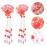 LALAFINA 2pcs Japanese Kimono Hair Clip Flower Tassel Hair Clip Chinese Fan Hairpin Qipao Hanfu Geisha Decorations for Women Cosplay Photo Props