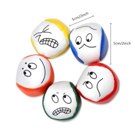 Tkocisa 16 Pack Juggling Balls for Beginners Soft Easy Juggling Balls, Mini Durable Juggle Ball Kit Colorful Juggle Balls Bulk Set for Beginners Adults Party Favor Supplies(5 Colors)