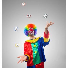 Tkocisa 16 Pack Juggling Balls for Beginners Soft Easy Juggling Balls, Mini Durable Juggle Ball Kit Colorful Juggle Balls Bulk Set for Beginners Adults Party Favor Supplies(5 Colors)