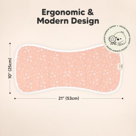 Organic Burp Cloths Baby Boy & Girl - 5-Pack Super Absorbent Cotton Burping Cloths for Babies, Soft & Plush Newborn Spit Up Rags, Infant Towels for Milk Spit Up, Unisex, Large 21 x 10 (Butterflies)