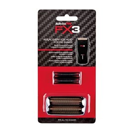 BaBylissPRO Barberology Professional FXX3RFB FX3 Black Replacement Double Foil Shaver Head with 2 Cutters BaBylissPRO Barberology Professional FXX3RFB FX3 Black Replacement Double Foil Shaver Head with 2 Cutters