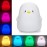 Penguin Night Light, USB Rechargeable Silicone LED Night Light for Kids, Multicolor Cute Nursery Night Lights with Warm White and 7-Color Breathing Mode,Christmas Gift for Kids Baby Children Bedrooms