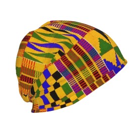 MANQINF African Slouchy Beanie Hat Unisex Warm Winter Hat Knit Beanie Skull Cap for Men Women