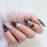 Sun&Beam Nails Handmade Press On Nail Coffin Ballerina 3D Snake Black Acrylic Fake Tip Design Art Charms Cute with Storage Box 10 Pcs (007 L)