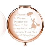 LQRI Mary Movie Compact Mirror Mary Quote Gift Umbrella Fans Gift Makeup Mirror Inspirational Gifts (Mary)