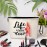 Life Is Better When You Dance Funny Cosmetic Bag, for Travel Toiletry Zipper Storage Pouch Makeup Bag, Dance Lover Gifts, Dance Teacher Gifts, Ballet Girl Gifts, Dance Team Gifts, Dancing School Gifts