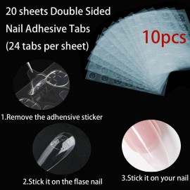 GUXACU Large Compact Transparent Press-On Nail Storage Box (12*9*0.8 inch) - 600 Pieces Capacity - Press-On Nail Organizer & Display Storage Box