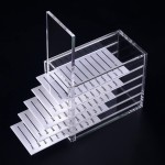 OLACHIKKO Lash Organizers and Storage, Small 5-Layer Lash Trays for Lash Extensions,Transparent lash tray Organizer, Eyelash Storage Box.