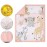 The Peanutshell 3 Piece Baby Crib Bedding Set for Girls - Newborn, Infant & Toddler Nursery Bed Set Decor with Fitted Crib Sheet, Dust Ruffle Comforter - Wildest Dreams