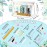 132 Pieces Wedding Survival Kit Bridal Mini Emergency Kit Bridal Party Proposal Gifts for Women with Makeup Bags Floral Wedding Bride Emergency Supplies(Starfish Style)