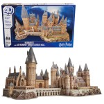 4D Build, Harry Potter Deluxe Hogwarts Castle with Astronomy Tower & Great Hall Over 2ft. Wide Model Kit 384 Pcs | 3D Puzzles for Adults & Teens 12+