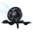 Lulyboo Rechargeable Stroller Fan, Flexible Tripod Clip-On for Baby Fan, Black