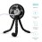 Lulyboo Rechargeable Stroller Fan, Flexible Tripod Clip-On for Baby Fan, Black