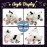 Hopearl LED Musical Stuffed Cow Lighting Up Singing Plush Toy Playset Mommy Cow with 3 Baby Dairy Cows in her Tummy Adjustable Volume Lullaby Animated Soothe for Mom Kids, 15\'\'