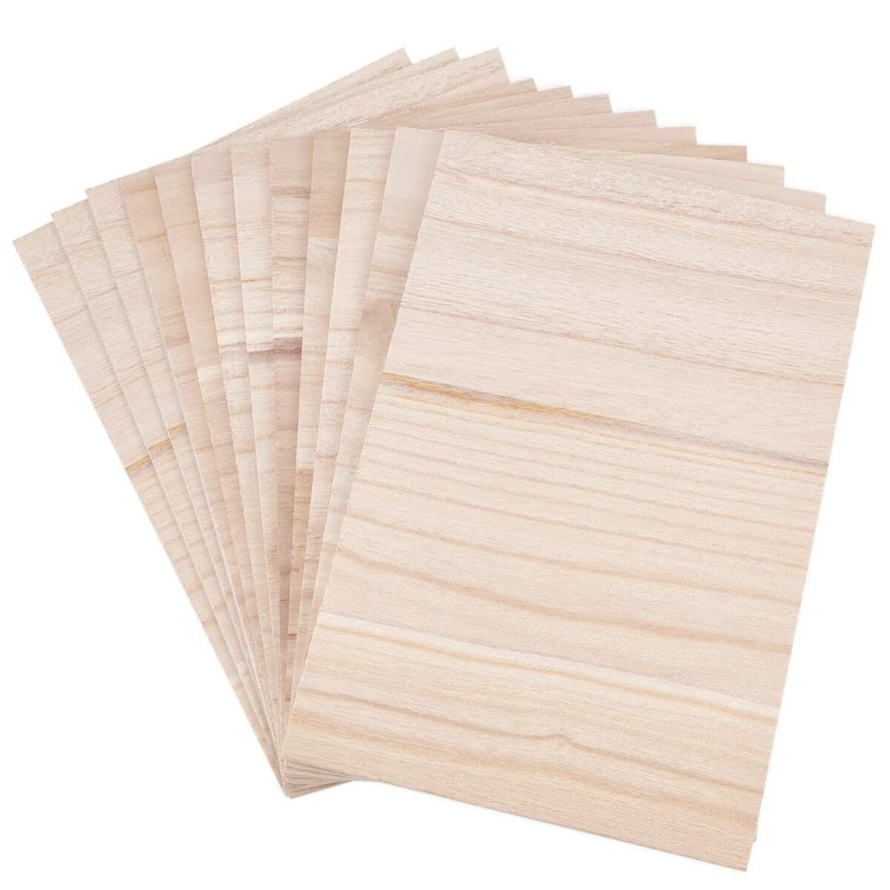 OLYCRAFT 12 Sheets Wooden Karate Breaking Boards 3.5mm Thick Taekwondo Breaking Boards Punching Wood Boards Wooden Kick Board Training Accessory for Karate Practice Performing 11.7x7.9 inch
