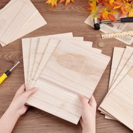 OLYCRAFT 12 Sheets Wooden Karate Breaking Boards 3.5mm Thick Taekwondo Breaking Boards Punching Wood Boards Wooden Kick Board Training Accessory for Karate Practice Performing 11.7x7.9 inch