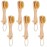 6 Pcs Natural Bristles Wooden Face Cleaning Brush Face Exfoliator Brush Dry Brush for Face Care Face Scrubber Exfoliator Wood Handle Facial Cleanser Face Exfoliator Tool to Unclog Pore