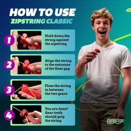 ZipString Original - As Seen on Shark Tank - Classic Rope Launcher Toy, Perfect for Kids & Adults - Fly a String Loop in The Air for Endless Tricks & Fun, Wonderment Awaits, Aesthetic Aqua