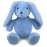 DolliBu Baby Blue Rabbit Plush - Super Soft Bunny Stuffed Animal, Adorable Realistic Stuffed Animal Bunny Toy for Boys and Girls, Cute Farm Life Plush Rabbit Gift for Baby, Kids, Adults - 8 Inches
