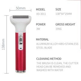 ZJchao for Women, 5 in 1 Lady Hair Removal Trimmers Waterproof Mini Women Electric Pubic Hair Trimmer for Legs Arm Armpit Bikini Line USB Lady Clipper Groomer Rose Red ZJchao for Women, 5 in 1 Lady Hair Removal Trimmers Waterproof Mini Women Electric Pubic Hair Trimmer for Legs Arm Armpit Bikini Line USB Lady Clipper Groomer Rose Red