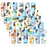 Omilion Baby Washcloth - 30 Pack of Flannel Newborn Washcloths - 100% Cotton - Fun, Colorful Designs - Reusable - Washable - 7x10 Inch Infant Washcloth Set