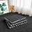 Jaderlu 16pcs 0.6 Thickened Interlocking Tile Mats,Fluffy Shaggy Soft EVA Foam Area Rug for Living Room & Bedroom,Non-Slip Protective Floor Carpet Play Mat Kids Baby Dorm Home Decor (11.8ft, Black)