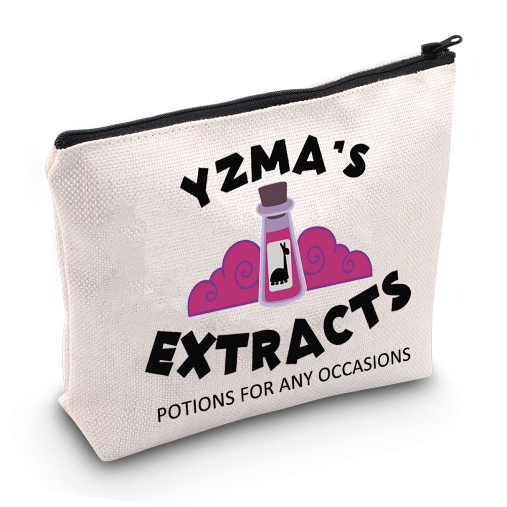 JXGZSO Emperors Makeup Bag Llama Extract Poison Makeup Zipper Pouch Bag Llama Travel Case (ANY OCCASIONS BAG)