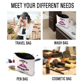 JXGZSO Emperors Makeup Bag Llama Extract Poison Makeup Zipper Pouch Bag Llama Travel Case (ANY OCCASIONS BAG)