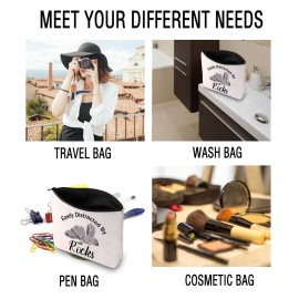 JXGZSO Geology Zipper Pouch Bag Easily Distracted By Rocks Cosmetic Bag Rock Collector Makeup Bag Geology Teacher Gift (Distracted By Rocks BAG)