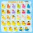 Leyndo 100 Packs Assortment Rubber Ducks Assorted Mini Rubber Duck Squeak Duck Floating Bathtub Toys for Teens Girls Boys Birthdays Gifts, Bath Time, Summer Beach and Pool Activity