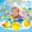 Leyndo 100 Packs Assortment Rubber Ducks Assorted Mini Rubber Duck Squeak Duck Floating Bathtub Toys for Teens Girls Boys Birthdays Gifts, Bath Time, Summer Beach and Pool Activity