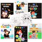 Dvbonike 24Pcs Kindergarten Graduation Coloring Books Congrats Grad DIY Color-in Pages with Animals Cartoon Characters Drawing Party Favors Gift Home School Classroom Artwork Supplies for Kids Age 4-8