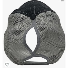 Cocomo Soul Womens Game Day Baseball Hat | Game Day Baseball Messy Bun High Ponytail Hat | Game Day Baseball Cap | Baseball Mom Hat | 211 Dark Grey