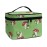 Horeset Mushroom Frog Print Cosmetic Bag Two-Way Zipper Portable Durable Bag Waterproof Makeup Bag for Travel Business