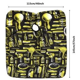 FEBSNOW Professional Hair Cutting Cape, 3 Pcs Hairdressing Salon Cape for Styling Coloring Hair Hair Cutting Cape Accessories FEBSNOW Professional Hair Cutting Cape, 3 Pcs Hairdressing Salon Cape for Styling Coloring Hair Hair Cutting Cape Accessories