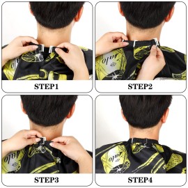 FEBSNOW Professional Hair Cutting Cape, 3 Pcs Hairdressing Salon Cape for Styling Coloring Hair Hair Cutting Cape Accessories FEBSNOW Professional Hair Cutting Cape, 3 Pcs Hairdressing Salon Cape for Styling Coloring Hair Hair Cutting Cape Accessories