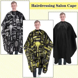 FEBSNOW Professional Hair Cutting Cape, 3 Pcs Hairdressing Salon Cape for Styling Coloring Hair Hair Cutting Cape Accessories FEBSNOW Professional Hair Cutting Cape, 3 Pcs Hairdressing Salon Cape for Styling Coloring Hair Hair Cutting Cape Accessories