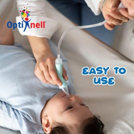 Nasal Aspirator for Baby and Syringes - Nasal Irrigator Bundle with 24 Disposable Tips and 4 Nasal Syringes for Babies | Manual Control & Portable Design (Starter Kit)