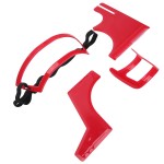 Beard Shaping Tool Kit, 4 Pcs Beard Styling Cutting Hairline Grooming Red Plastic Beard Template Set, Beard Shaping and Haircut Tool Kit For Beard Shaving Hair Styling Goatee