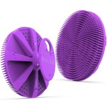 Silicone Body Scrubber, BEAUTAIL Shower Bath Scrubber, More Hygienic Than Traditional Loofah, Lather Nicely, Long Lasting, Gentle Exfoliating Brush for Women Men Baby Sensitive Skin, 1 Pack, Purple