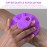 Silicone Body Scrubber, BEAUTAIL Shower Bath Scrubber, More Hygienic Than Traditional Loofah, Lather Nicely, Long Lasting, Gentle Exfoliating Brush for Women Men Baby Sensitive Skin, 1 Pack, Purple