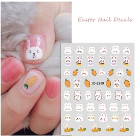 Easter Nail Art Stickers 3D Self-Adhesive Nail Decals Easter Rabbit Carrot Flower Design Nail Supplies Cute Easter Cartoon Nail Sticker for Women Girls Holidays Acrylic Nail DIY Decorations 6Sheets Easter Nail Art Stickers 3D Self-Adhesive Nail Decals Easter Rabbit Carrot Flower Design Nail Supplies Cute Easter Cartoon Nail Sticker for Women Girls Holidays Acrylic Nail DIY Decorations 6Sheets